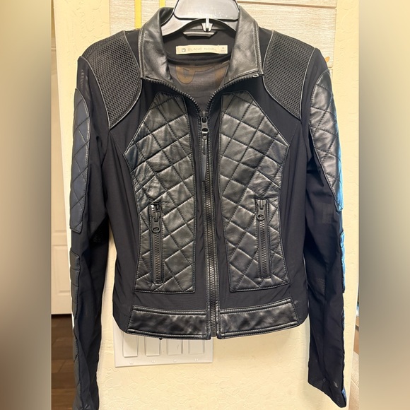 NWT Blanc Noir Black Moto Jacket - Picture 6 of 12